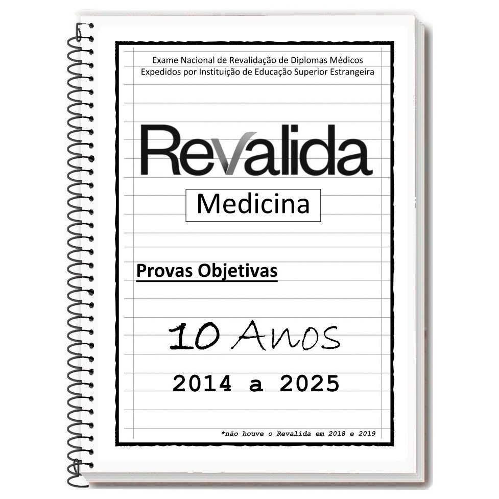 REVALIDA & ENAMED (ENARE) 2025/2026 - Apostila de Provas + Gabarito - Medicina, Residência em Oferta na Shopee