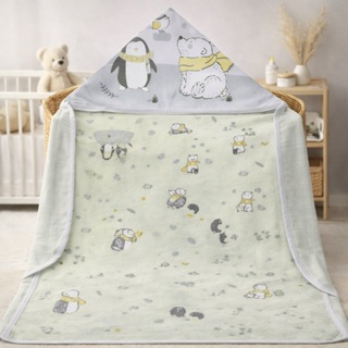 Toalha De Banho Bebê Com Forro Fralda Bercinho Enxoval em Oferta na Shopee