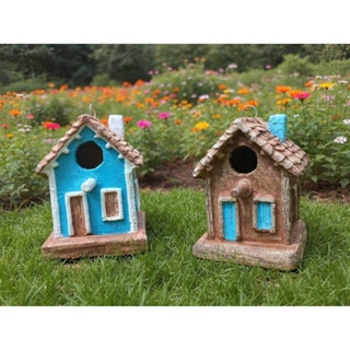 Casinha passarinho ninho ar livre área externa decoração em Oferta na Shopee