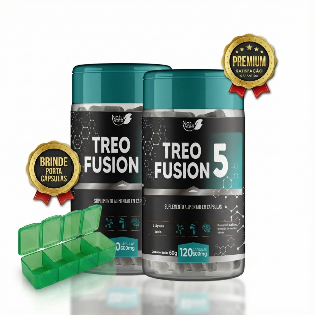Magnesio TreonatoTreo Fusion 5 C/ Treonina + Cloreto e Taurato Magnésio e Oxido de Mag.Natu Premium