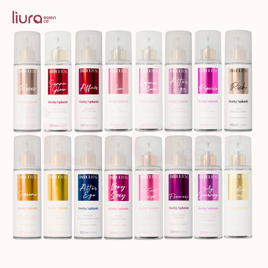 Body Splash Barbour's Beauty Feminino 200ml - Todas as Fragrâncias - Desodorante Corporal em Oferta na Shopee