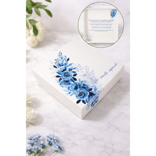 Caixa Personalizada Convite Padrinhos de Casamento - Envio imediato / Azul Serenity em Oferta na Shopee