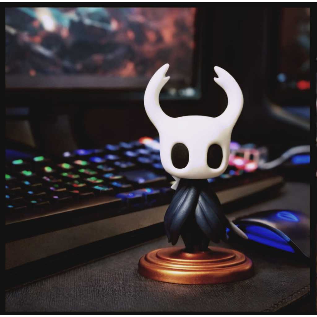 Boneco Action Figure Hollow Knight O Cavaleiro PVC 8cm Miniatura Colecionável Decoração Gamer