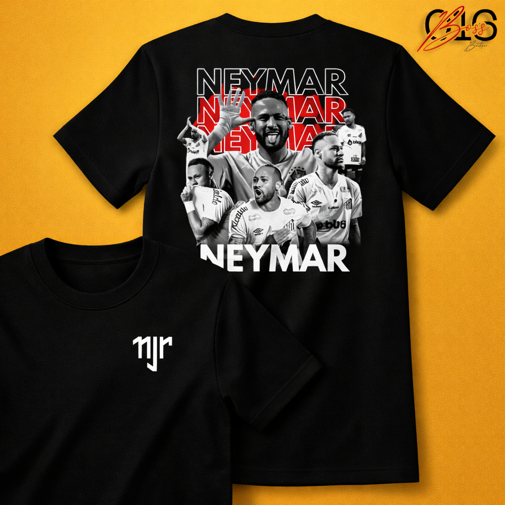 Camiseta Neymar Unissex Algodão Premium Estampa Futebol Exclusiva