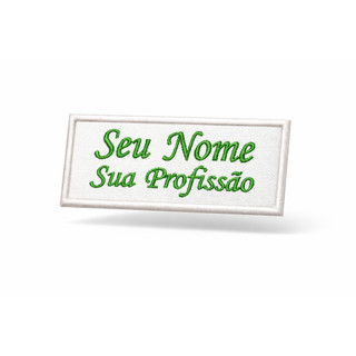 Patch Bordado Termocolante - SEU NOME / Profissão Jalecos, Uniformes, Coletes. Bordados Medicina, Técnico ,Enfermagem