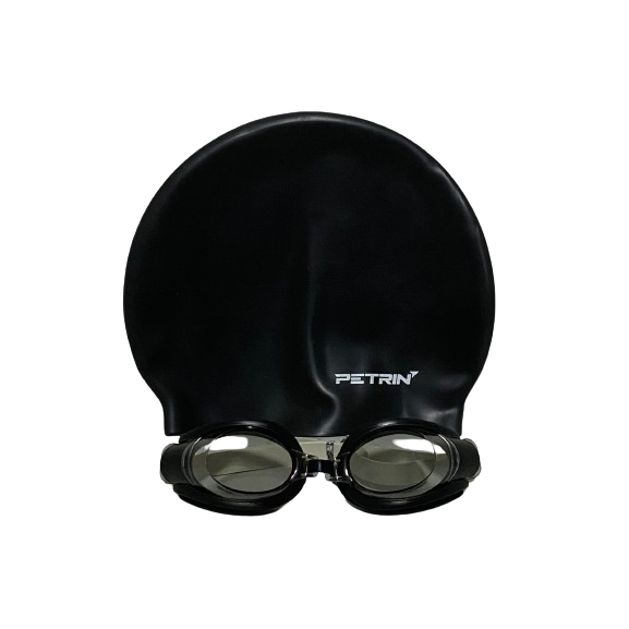 Óculos de Mergulho Natação com Touca Petrin