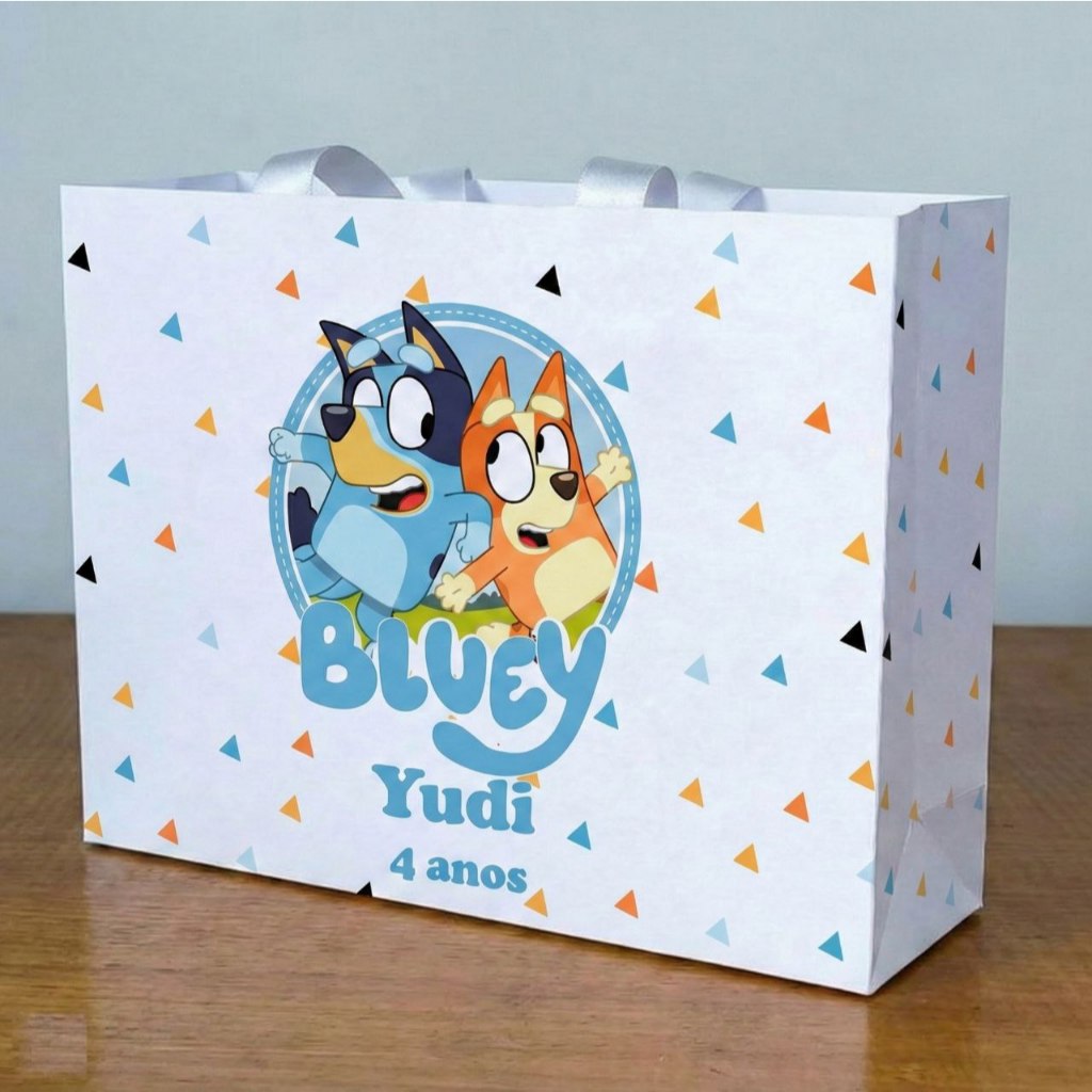 Sacolinha Personalizada Bluey / Bluey e Pingo - Lembrancinhas - mimos - festa infantil