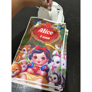 kit 15 ecobags bolsa Personalizado de tecido microfibra qualquer tema alça padrão cor branca em Oferta na Shopee