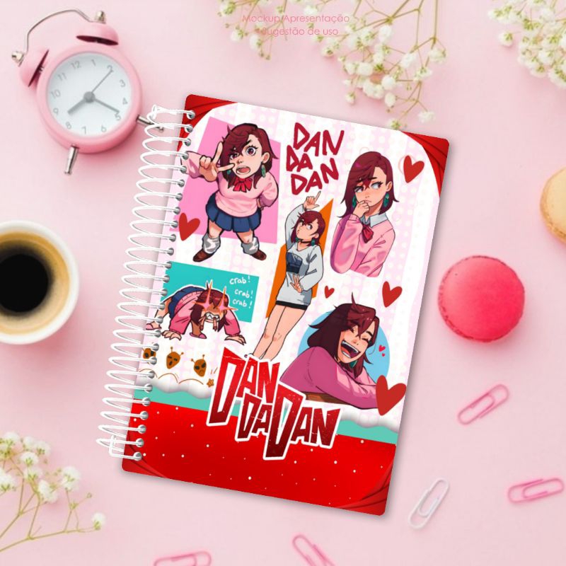 Agenda Personalizada Dan Dan, Agenda anime, caderno anime