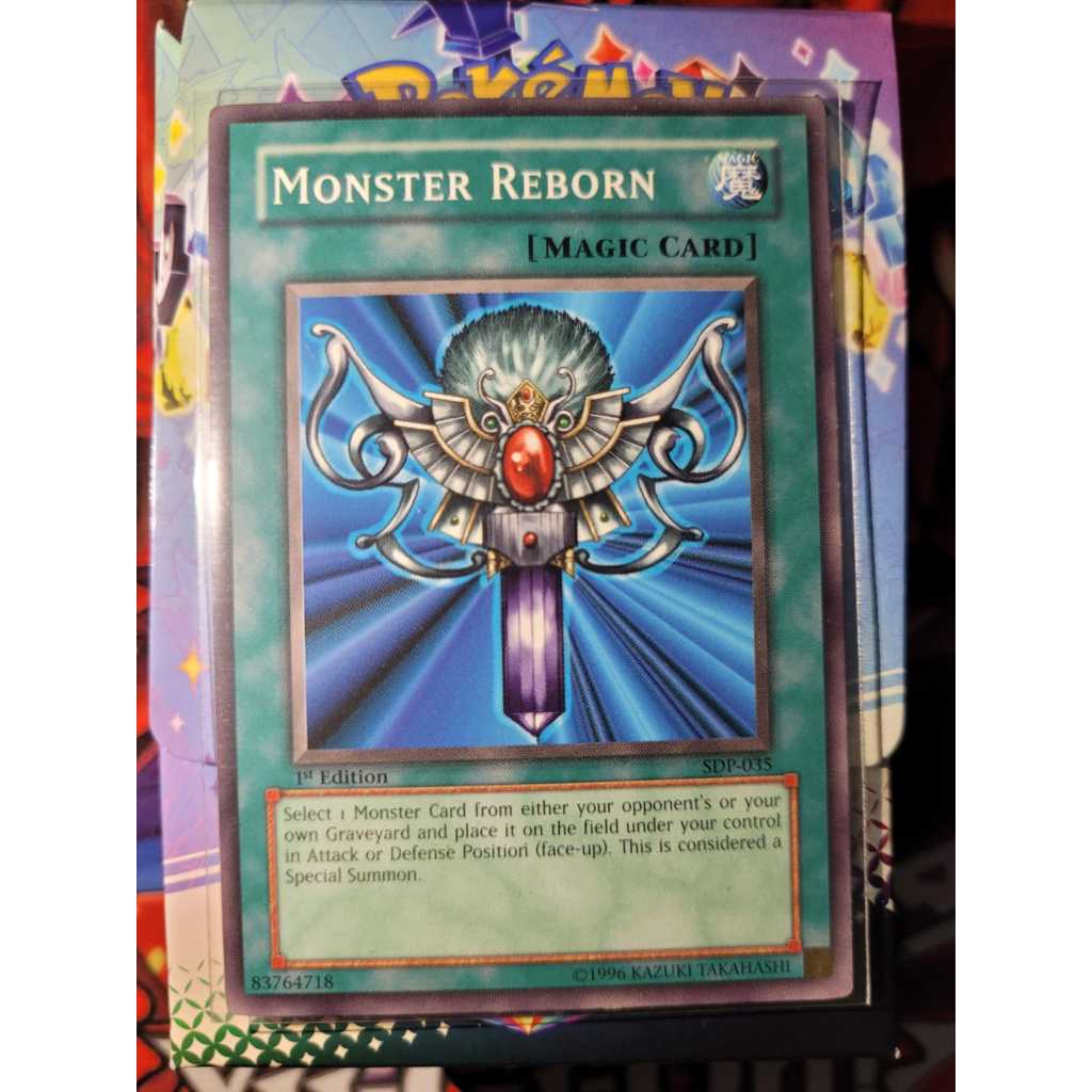 Monster Reborn / Reviver Monstro. Raridade COMUM. Starter deck Pegasus. Yugioh. Original Konami.