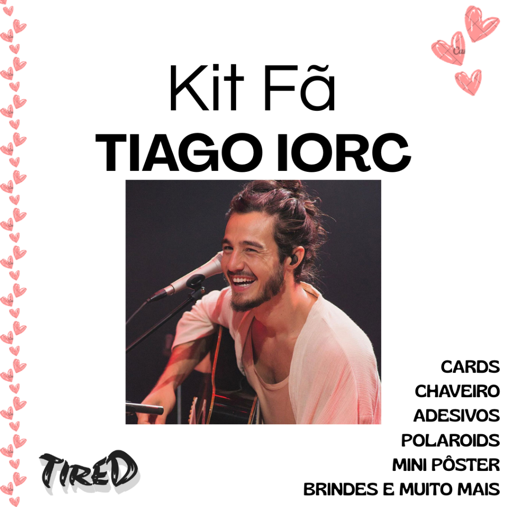 Kit Fã Mundo Tiago Iorc Chaveiro Photocards Polaroids Colecionáveis - 25 itens Fanmade