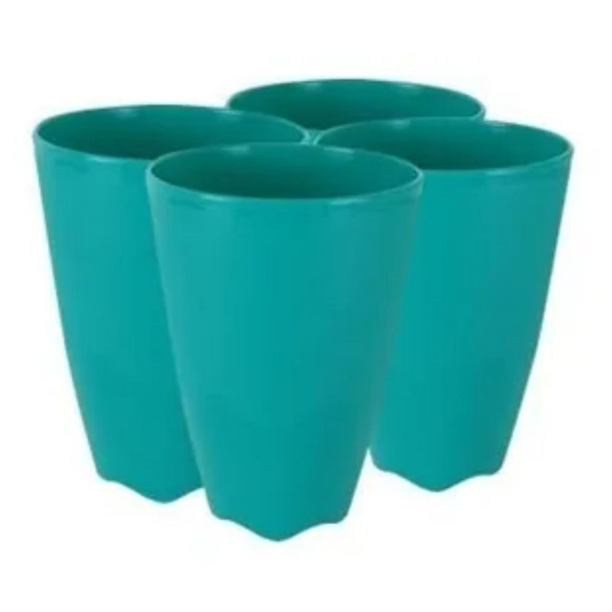 ENVIO RÁPIDO -  KIT Tupperware Tupper Copo Floresta 525ml Cada Sem Tampa 4 Unidades - Original