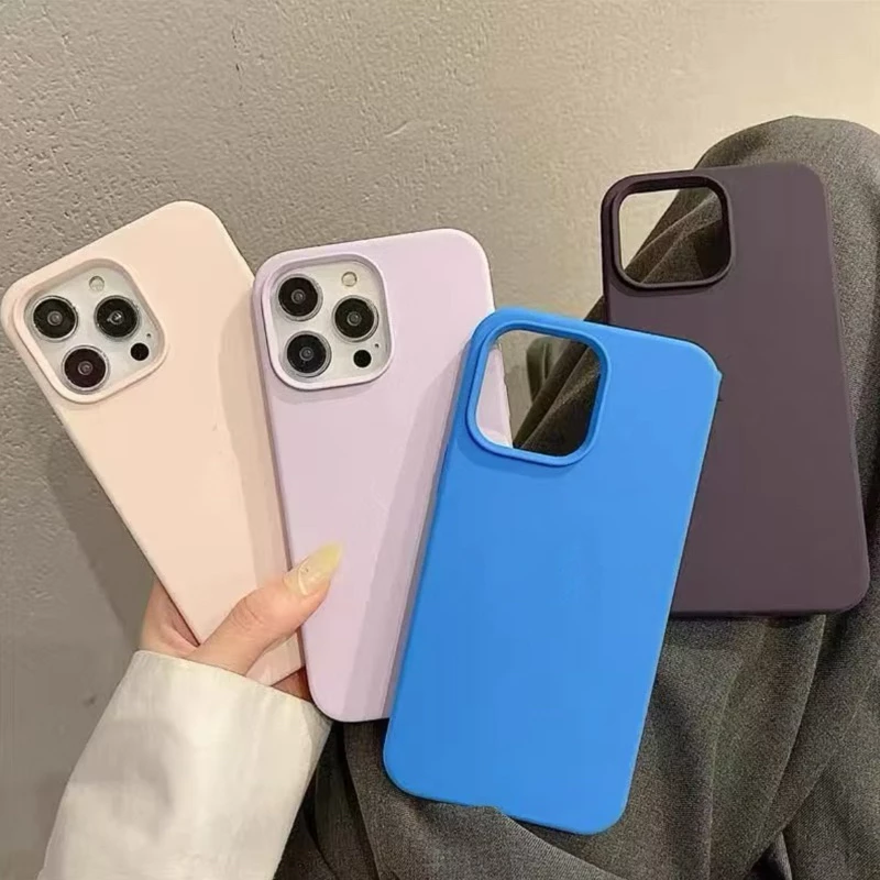 Capinha Case Silicone Aveludada Para iPhone 14/14Pro/14ProMax Premium