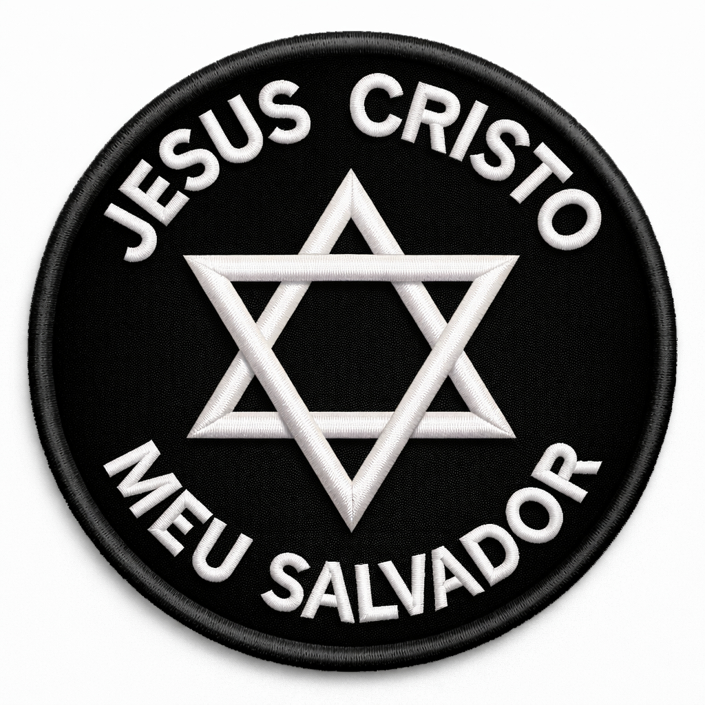 Patch Bordado Termocolante ou Fecho de Contato - Jesus Cristo em Oferta na Shopee