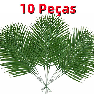 Kit 10 Planta Artificial  Para Decorar Jardins, Folhas Artificiais Para Decoração