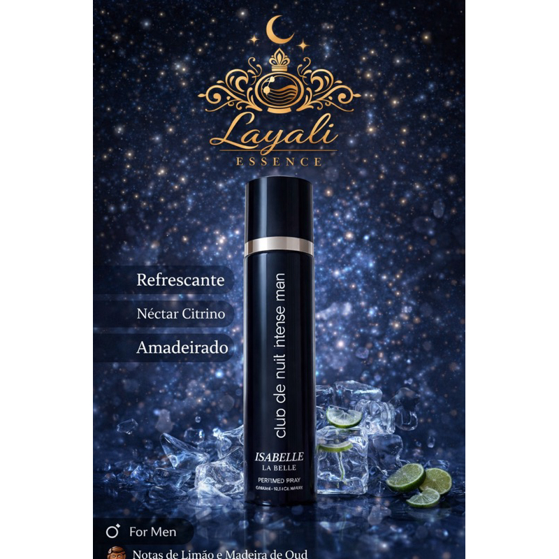 Body Splash Árabe Masculino Isabelle la Belle 300ml - CLUB DE NUIT INTENSE MAN