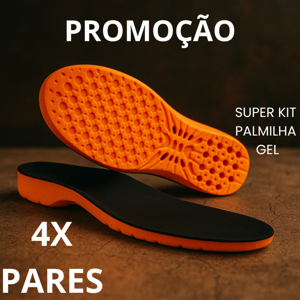 Palmilha de Gel P.u Confortável Macia Ideal Para Quem Trabalha em Pé Durante Horas Adventure