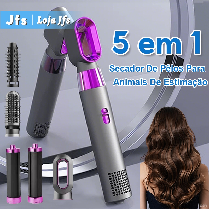5 em 1 secador de ar quente modelador alisador de cabelo escova de cabelo escova 110v e 220v