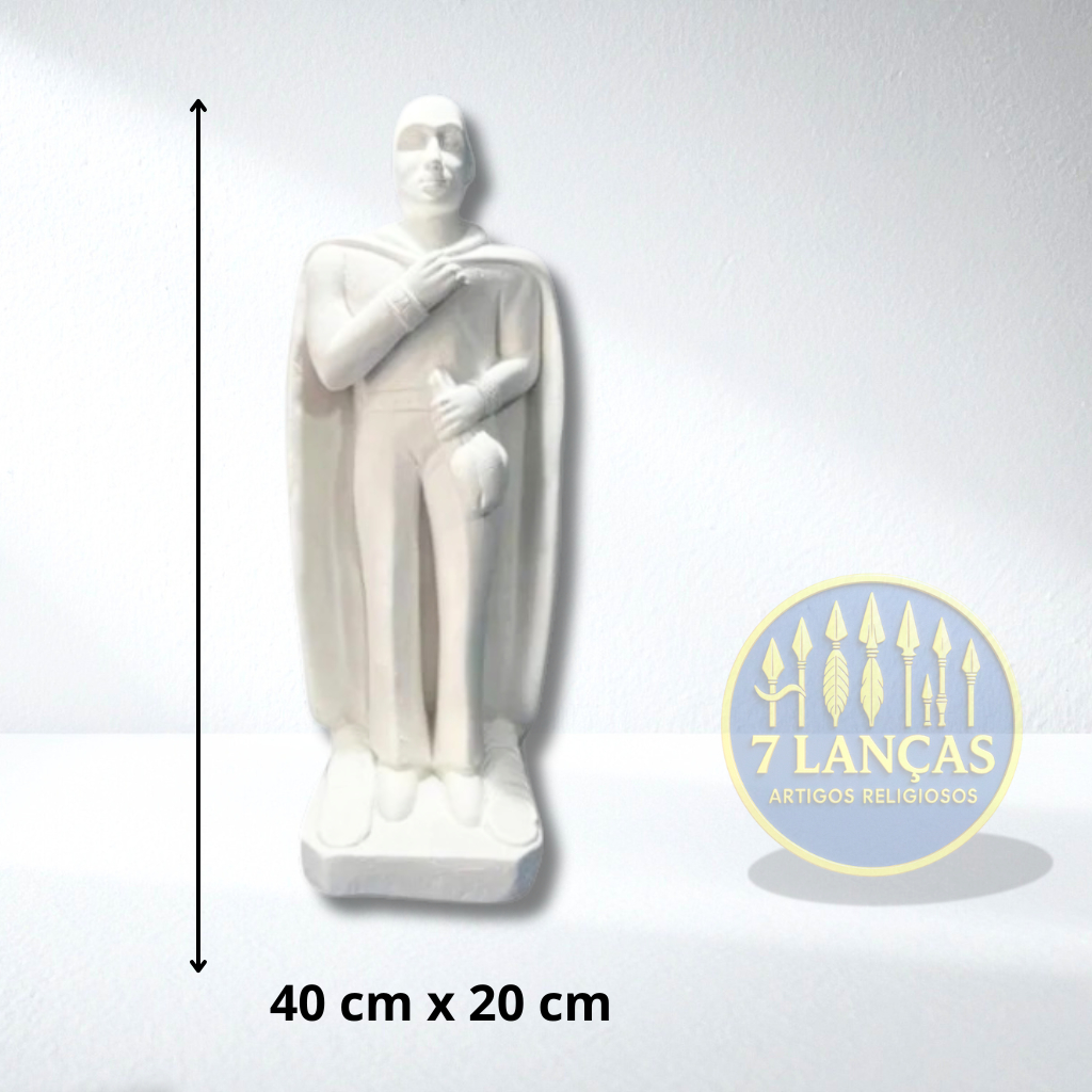 Imagem Exú do Ouro Gesso Crú 40 cm - Umbanda / Candomblé