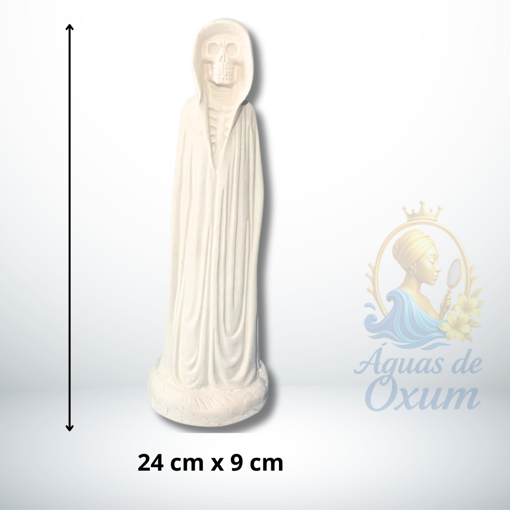 Imagem Exú Caveira em Gesso Crú 24 cm - Umbanda / Candomblé