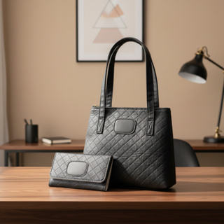 Bolsa Feminina Mini Tote Alça Reforçada + Carteira Feminina em Oferta na Shopee