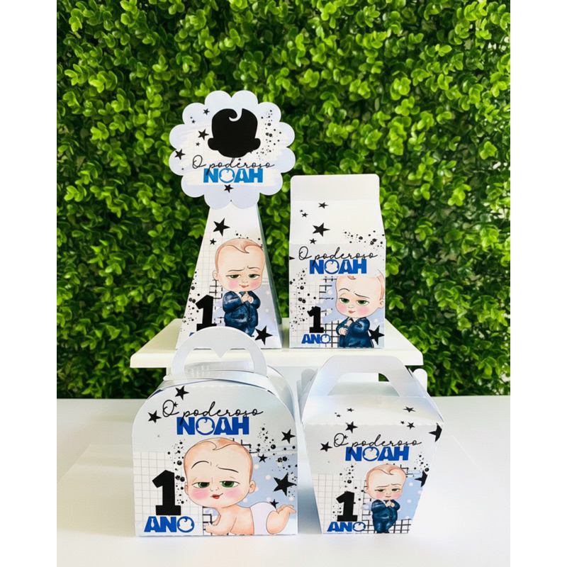 KIT FESTA LEMBRANCINHAS CAIXINHAS PERSONALIZADAS PODEROSO CHEFINHO (PEGUE E MONTE) | DECORAÇÃO DE MESA
