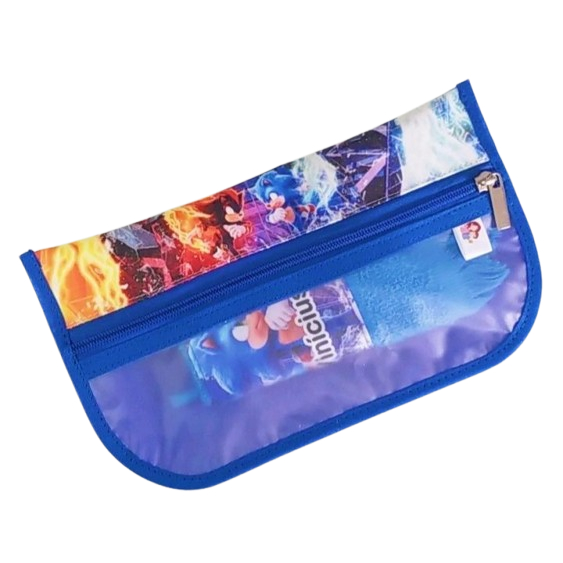 Necessaire  Higiene Bucal Personalizado com Nome Sonic