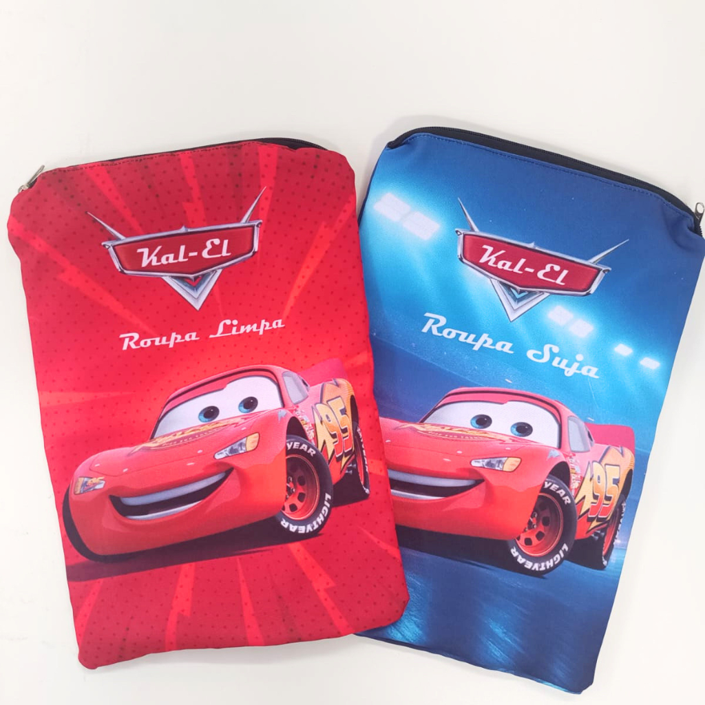 Saquinho Roupa Limpa e Roupa Suja para Creche, Escola Personalizado Todos os Temas ENVIO RÁPIDO em Oferta na Shopee