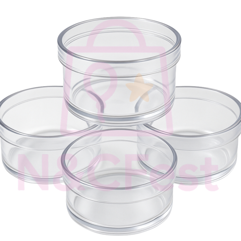 Kit Caixinha Redonda Acrilica 6x4 - 50 unidades - para decoraçao de festas - lembrancinhas de festas em Oferta na Shopee