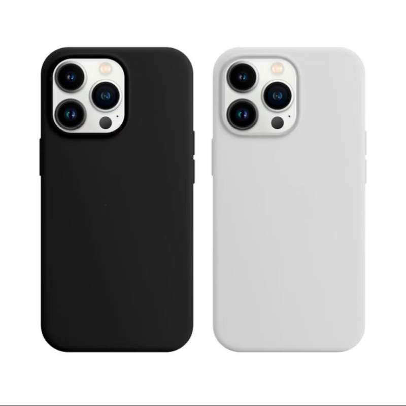 Capinha Silicone Aveludada Cor PRETO BRANCO  Para IPhone 17Promax/XR/11/12/13/14/15/15Promax/16/16Promax/7Plus em Oferta na Shopee