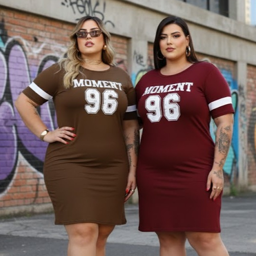 Kit 2 Vestidos Estampados Camisão Moda Gringa Grande Verão Curve em Oferta na Shopee