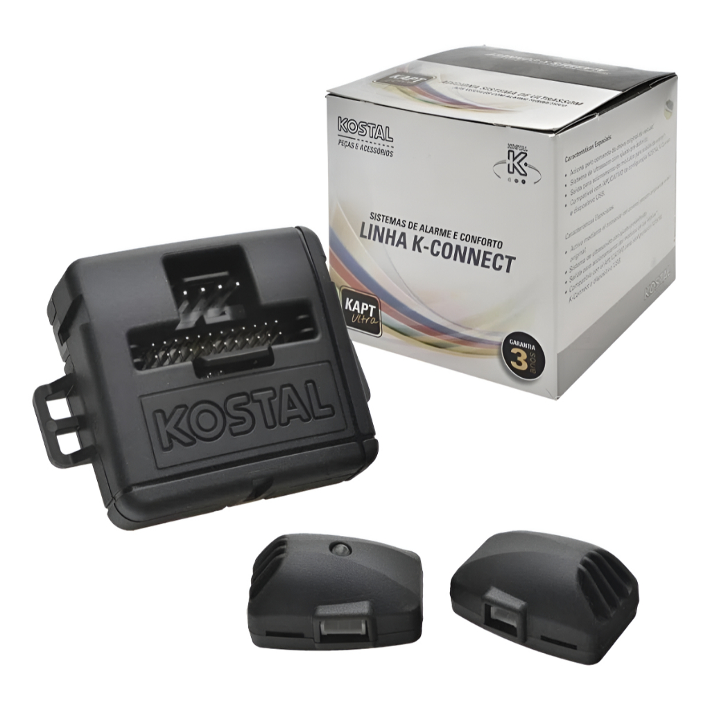 Alarme Automotivo De Controle Presença K-connect Kapt Ultra Sensor Kostal Kit 01 Módulo e 2 Sensores