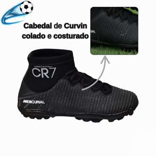 Chuteira adulto society infantil 2025 costurada e colada ! esporte total em Oferta na Shopee