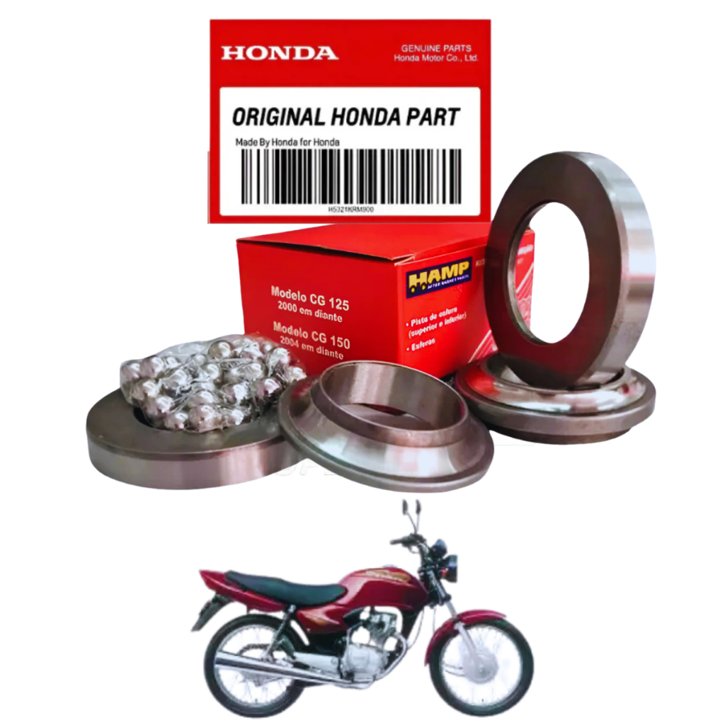Kit Caixa de Direção Honda CG Titan 125 2000 a 2004/ Fan 125 2005 a 2008 Original Hamp
