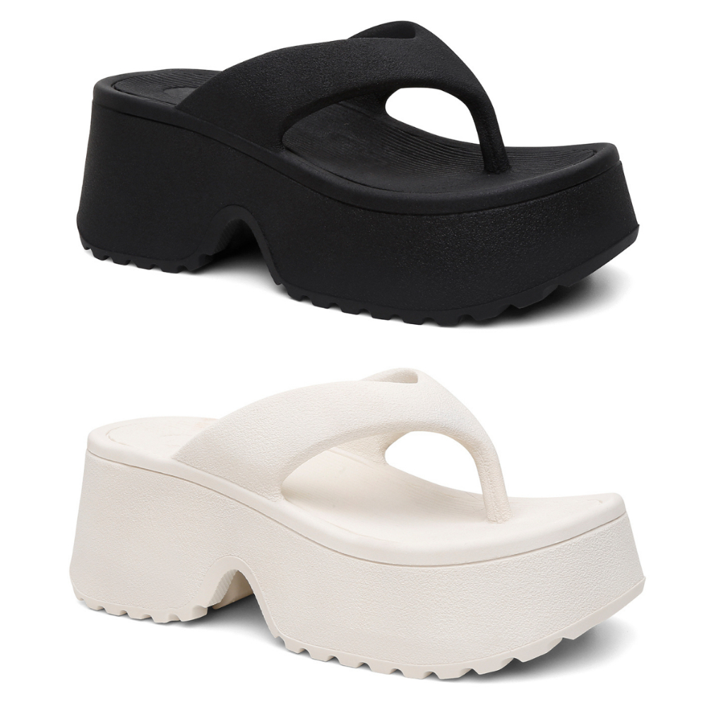 Kit 2 Chinelo Tamanco Feminino Nuvem Sandália Plataforma Flatform Confortável em Oferta na Shopee