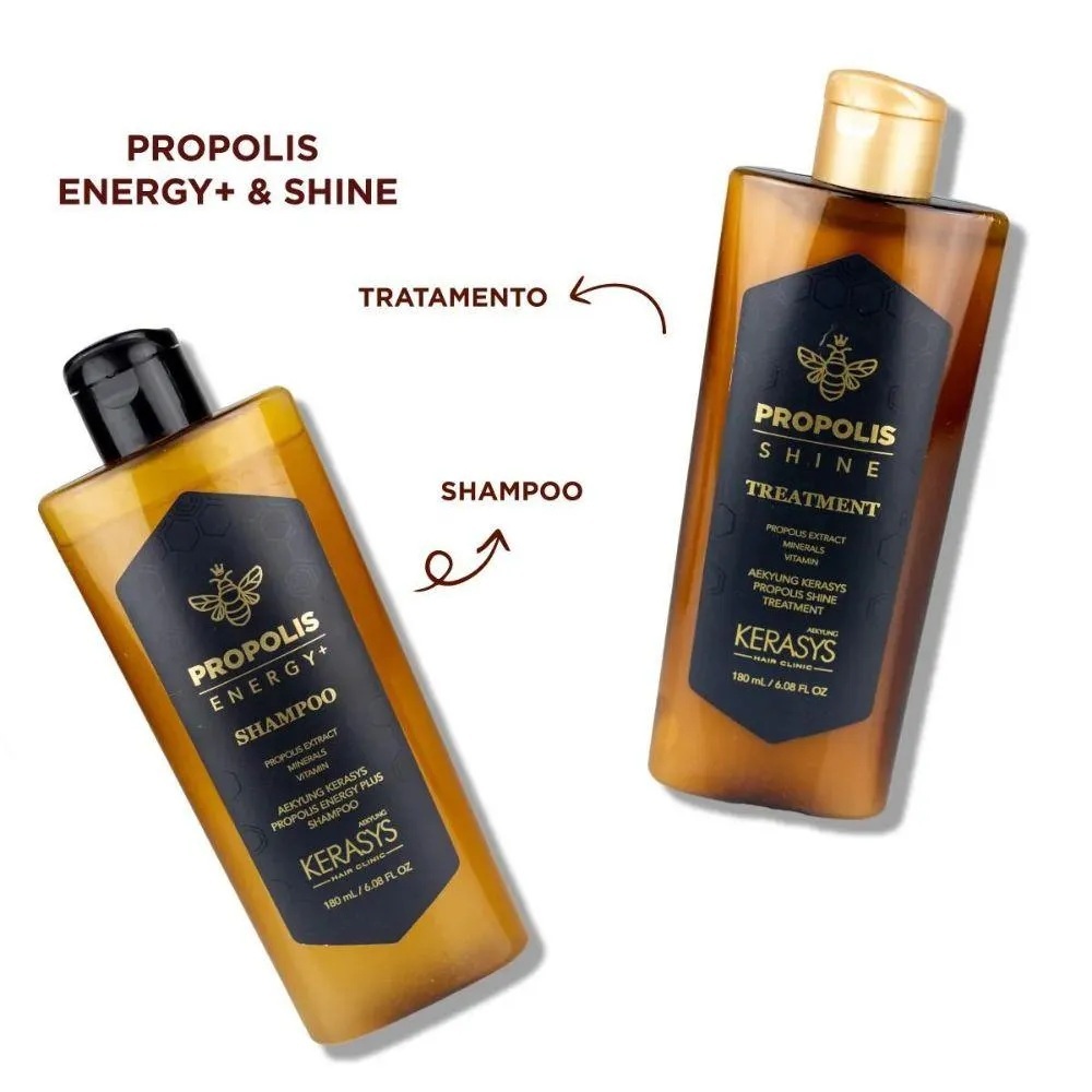 Kit Kerasys Royal Propolis Shampoo e Tratamento 180ml Original Coreano