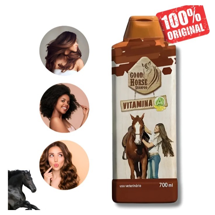 Shampoo de Cavalo Good Horse  Com Vitamina A Para Crescer Cabelo Tiktok 700ml
