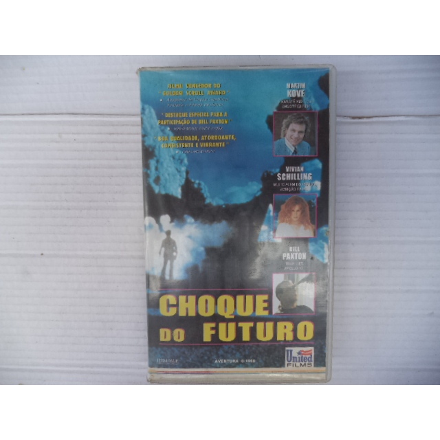 Fita Vhs Choque do Futuro Original Legendado Martin Kove Bill Paxton aventura