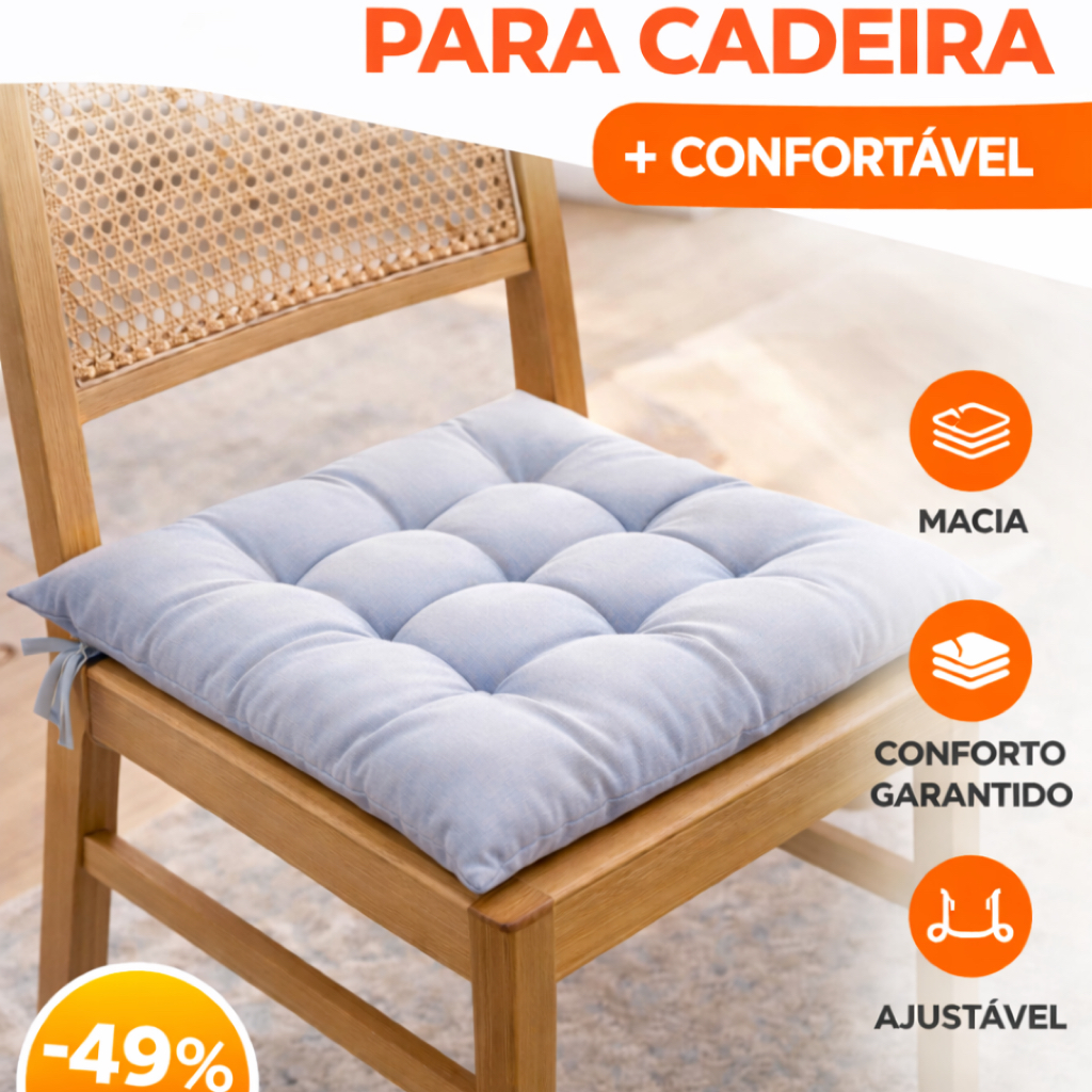 Kit de almofadas CLASSIC para cadeira - 45x45 - VELUDO -  Estilo clássico