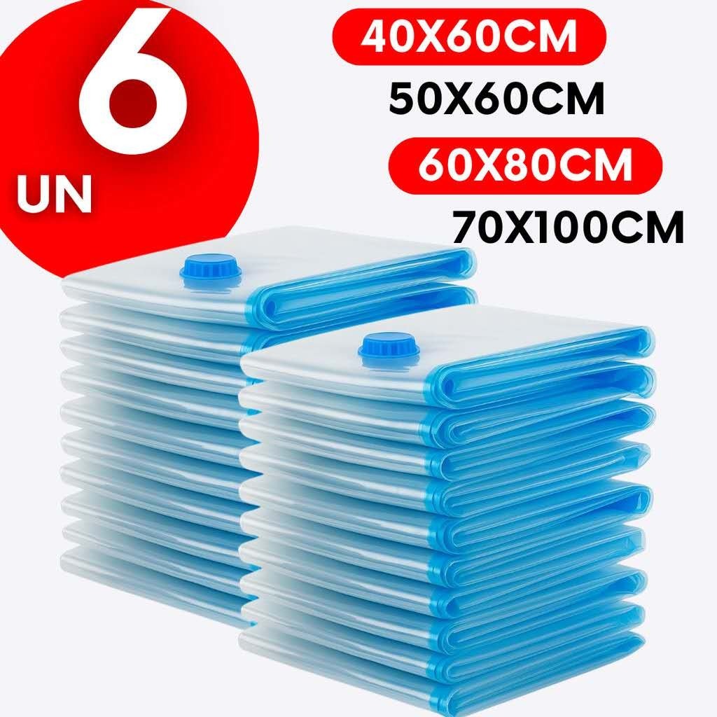 Kit 10 Saco À Vácuo 50X60 Bomba Manual Organização De Roupas Mala Viagem Guarda Roupas em Oferta na Shopee