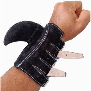 Luva vaquejada 5 atacas + munhequeira profissional padrão ABVAQ  ABQM (ESCOLHA) em Oferta na Shopee