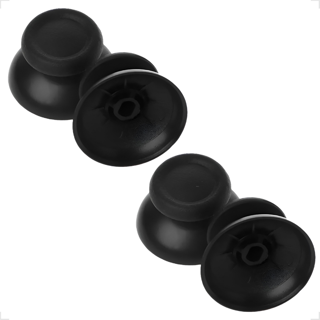 Kit Com 2 Pares Capa Direcional Do Analógico Do Controle Joystick Compatível PS4/PS4 Pro/PS4 Slim