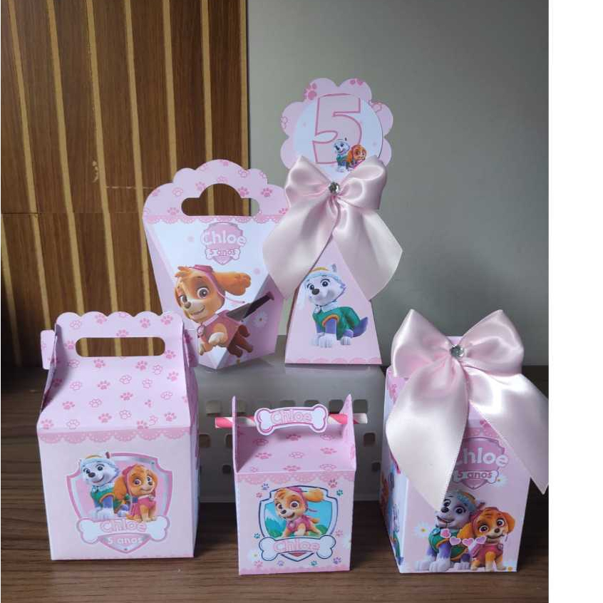 Kit Festa Skye e Everest Patrulha Canina Personalizados Lembrancinha Aniversário Infantil