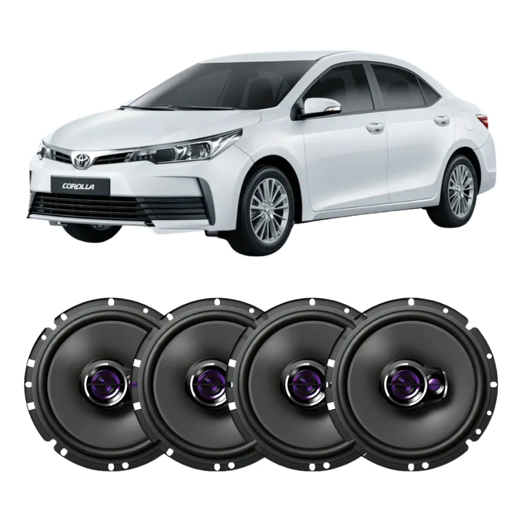Pioneer Kit Som Automotivo Corolla 6 Polegadas 200w 4 Porta
