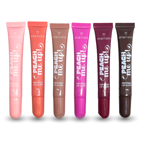 PEPTÍDEO LIP GLOSS PEACH ME UP MIA MAKE em Oferta na Shopee