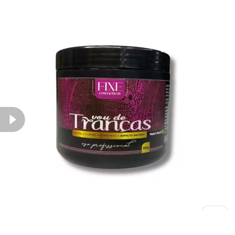 Pomada Modeladora Tranças Incolor Cabelo Box Braid Baby Hair Nagô Boxeadora Baby Hair low Poo 500g