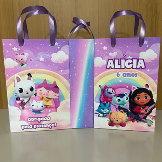 Sacolinha Personalizada Casa Magica da Gabby Gabi festa infantil lembrancinhas menina menino em Oferta na Shopee