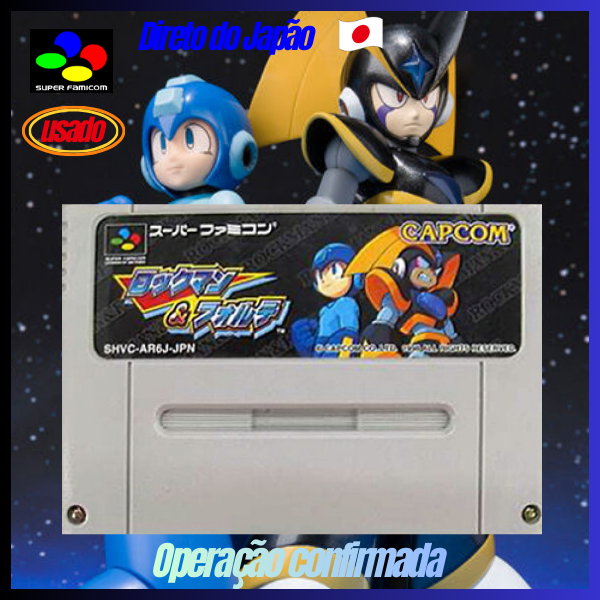【Direto do Japão】🎮Super Famicom🎮 Rockman ＆ Forte（Original japonês）