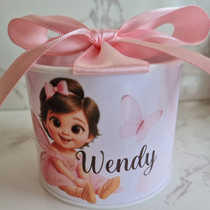 Kit Tubolatas Personalizadas MATERNIDADE | Lembrancinha Casamento | Aniversário | Chá de Bebê | 5x6 - ROSA BEBÊ