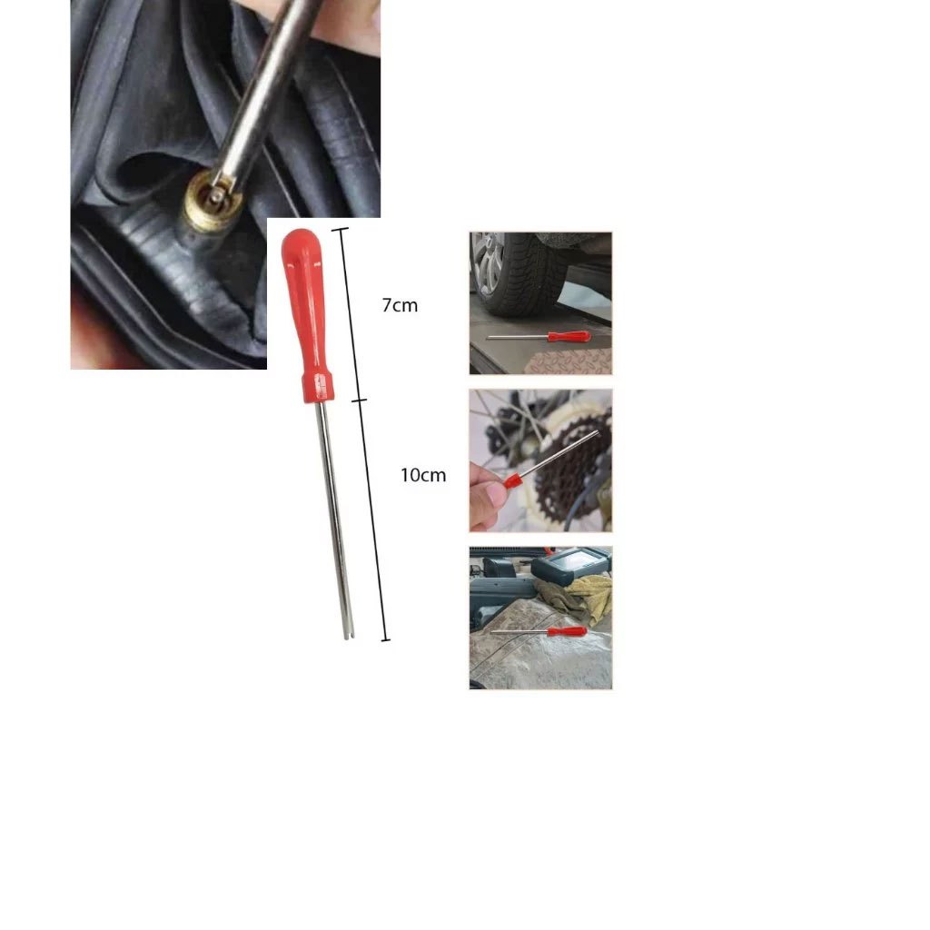 Ferramenta Chave Fenda para Sacar Núcleo Tarraxa da válvula pneu 100mm